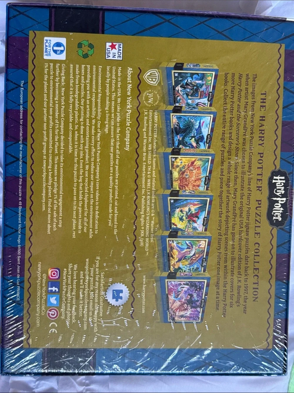 Warner Bros. Harry Potter Flying Keys 500-Piece Puzzle - Blue Box